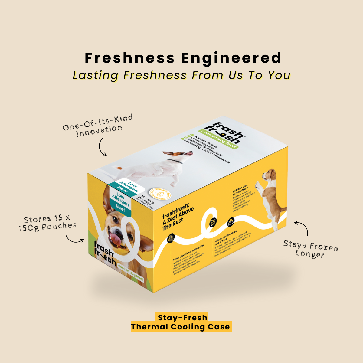 frashfresh Cooked Dog Food with NutriAbsorb™ (Low-Allergen Kangaroo)