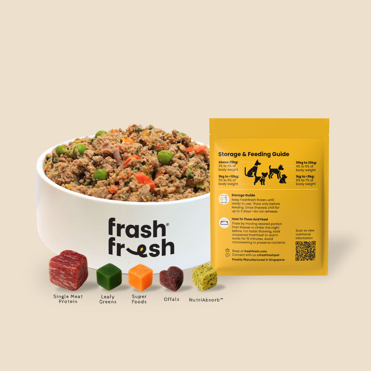 frashfresh Cooked Dog Food with NutriAbsorb™ (Low-Allergen Duck)