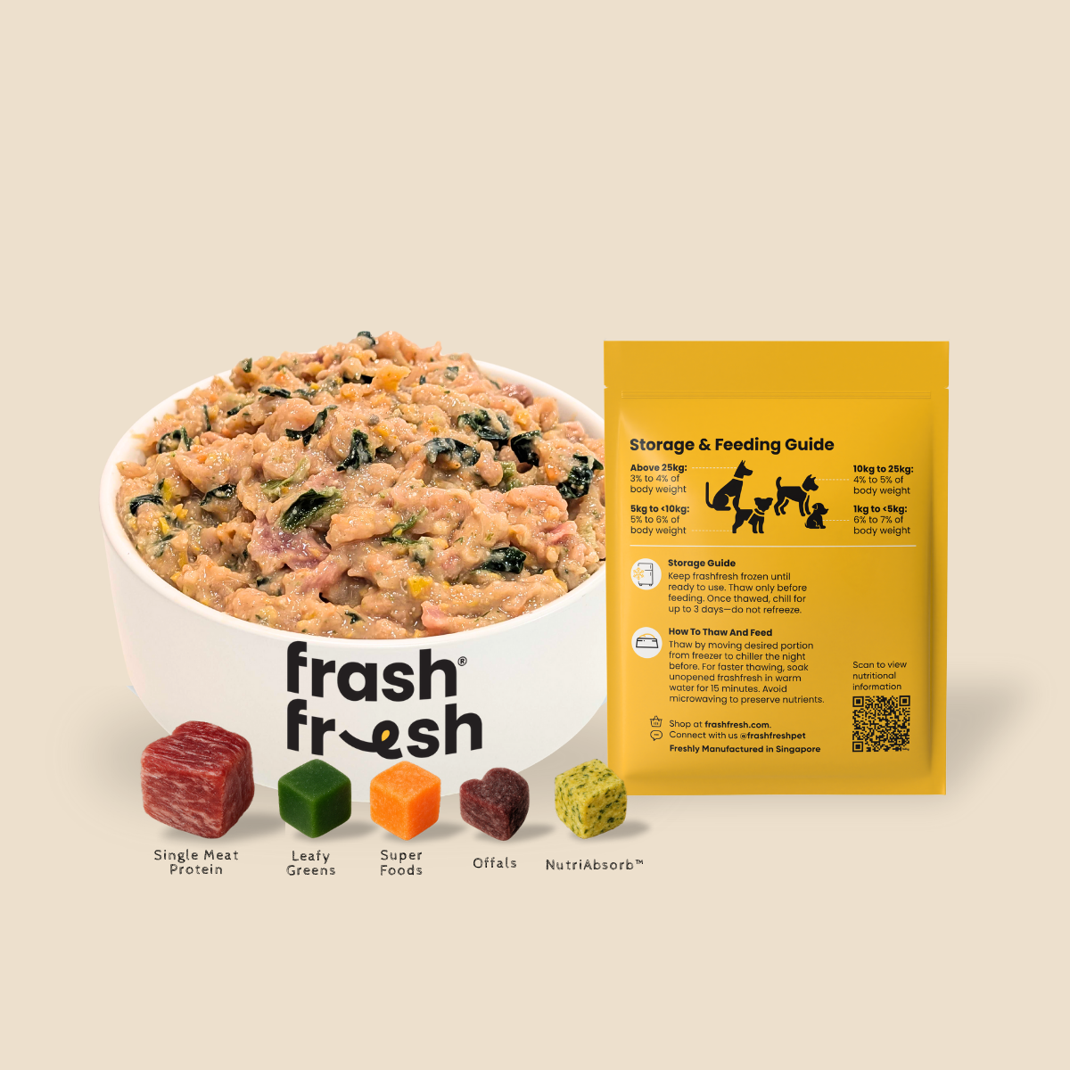 frashfresh Raw Dog Food with NutriAbsorb™ (Low-Allergen Chicken)